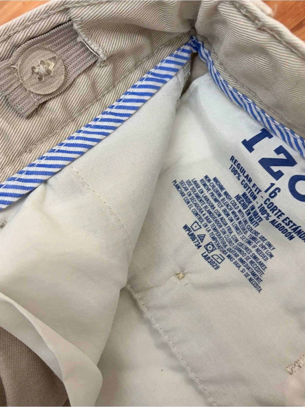 Izod Boys Chinos in Black & Khaki Pair set of 2